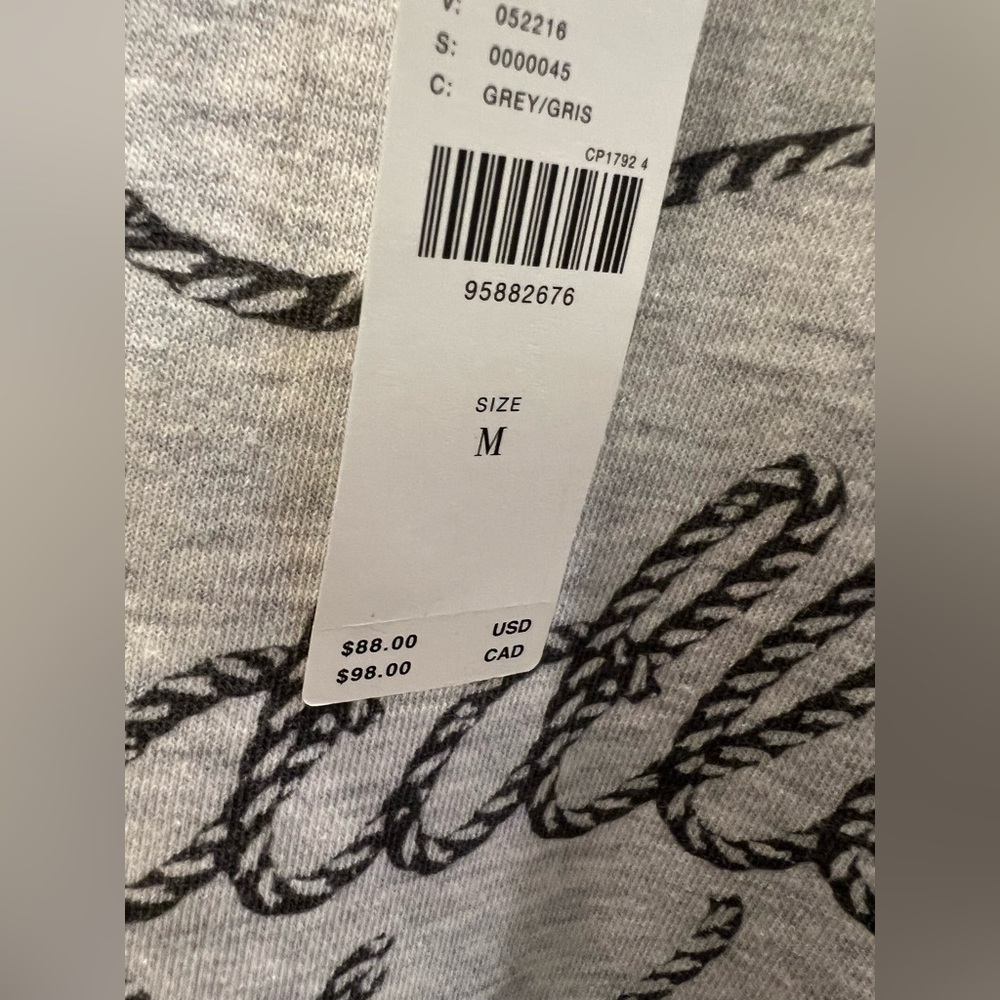 NWT new medium Anthropologie graphic crew neck sweatshirt saddle up gray western - Picture 5 of 17